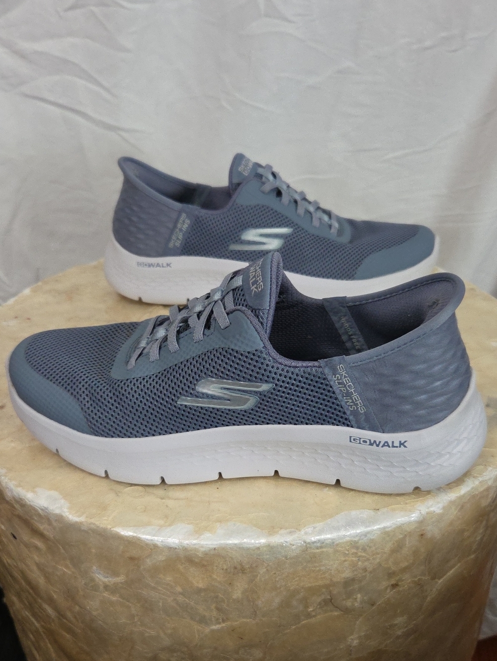 Skechers GOwalk Men's Slate Blue Mesh Athletic Sneakers